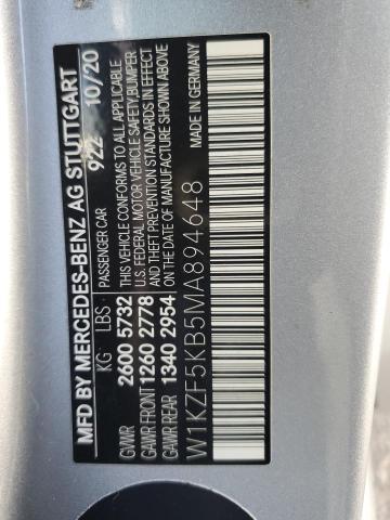 W1KZF5KB5MA894648 Mercedes-Benz E 450 4matic