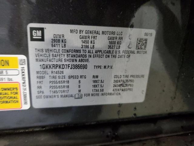 1GKKRPKD7FJ386690 GMC ACADIA SLE