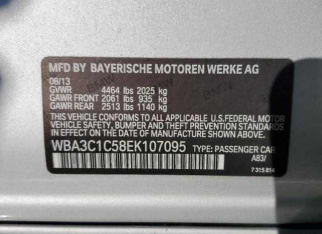 WBA3C1C58EK107095 BMW 328 I Sulev