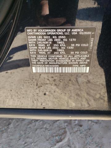 1V2AP2CA1MC502065 Volkswagen Atlas S