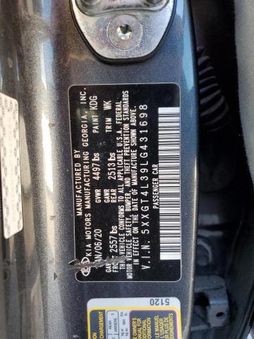 5XXGT4L39LG431698 KIA Optima Lx