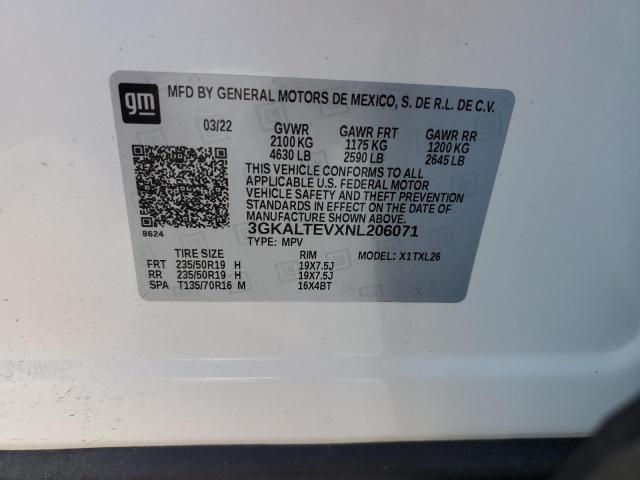 3GKALTEVXNL206071 GMC Terrain Sle