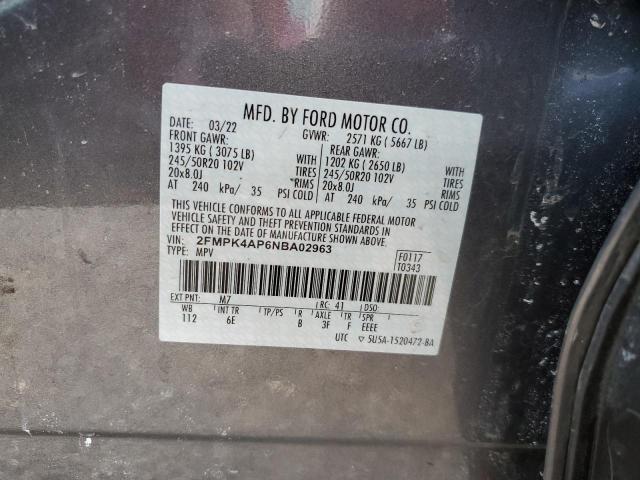 2FMPK4AP6NBA02963 Ford EDGE ST