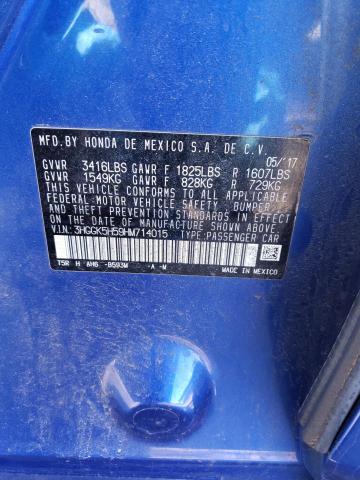 3HGGK5H59HM714015 Honda FIT LX