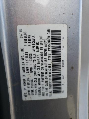 1HGCT1B37FA013866 Honda Accord Lx-s
