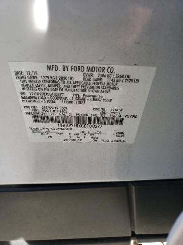 1FAHP2F8XGG100377 Ford Taurus Limited