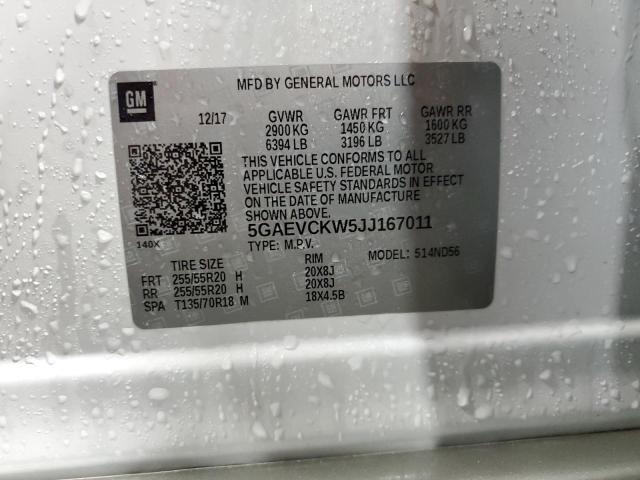 5GAEVCKW5JJ167011 Buick Enclave Avenir