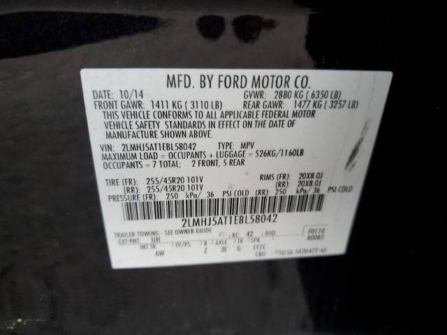 2LMHJ5AT1EBL58042 Lincoln MKT