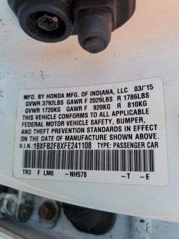 19XFB2F8XFE241108 Honda CIVIC EX