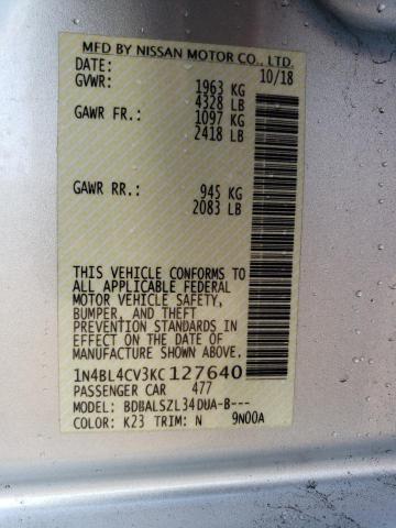 1N4BL4CV3KC127640 Nissan ALTIMA SR