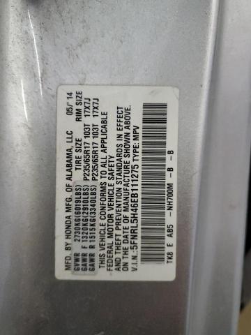 5FNRL5H46EB111275 Honda ODYSSEY EX