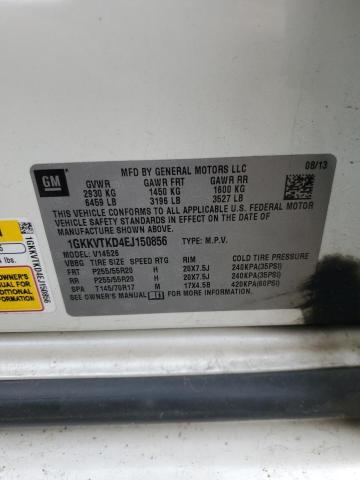 1GKKVTKD4EJ150856 GMC Acadia Denali