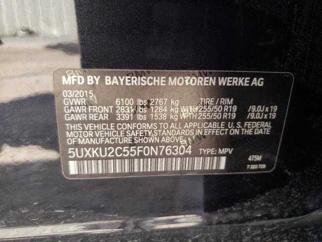 5UXKU2C55F0N76304 BMW X6 Xdrive35i