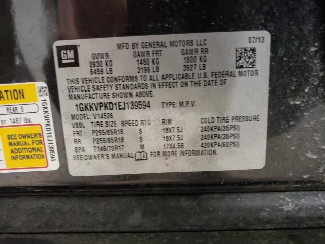 1GKKVPKD1EJ139594 GMC ACADIA SLE