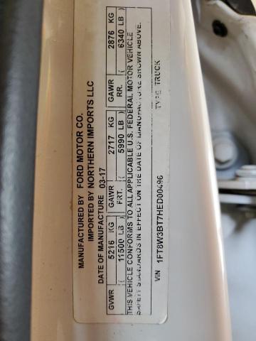 1FT8W3BT7HED00496 Ford F350 Super Duty
