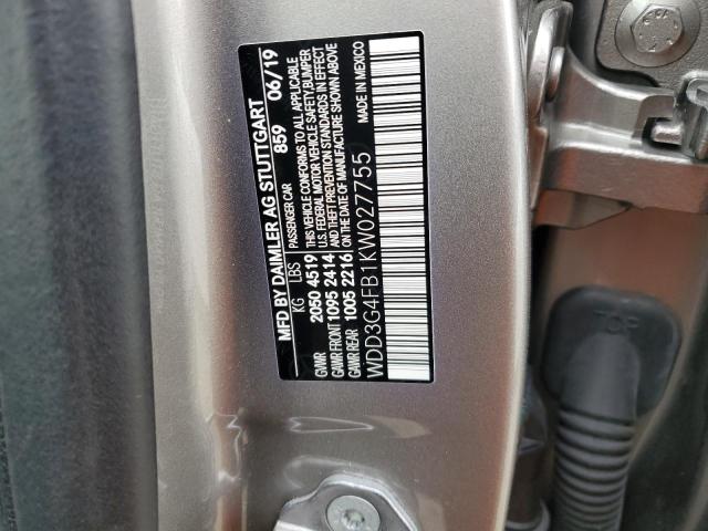 WDD3G4FB1KW027755 Mercedes-Benz A 220 4matic