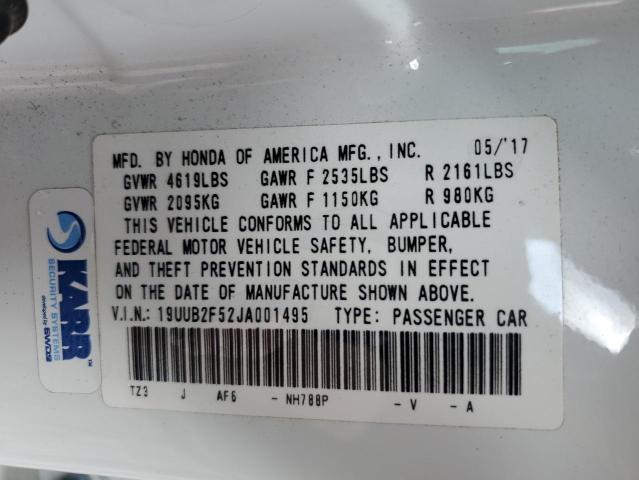 19UUB2F52JA001495 Acura TLX TECH