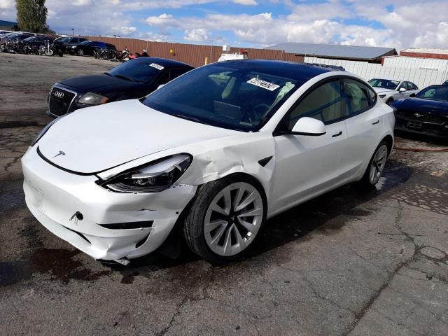 2022 Tesla Model 3 მანქანა იყიდება აუქციონზე, vin: 5YJ3E1EB6NF143946, აუქციონის ნომერი: 44027374