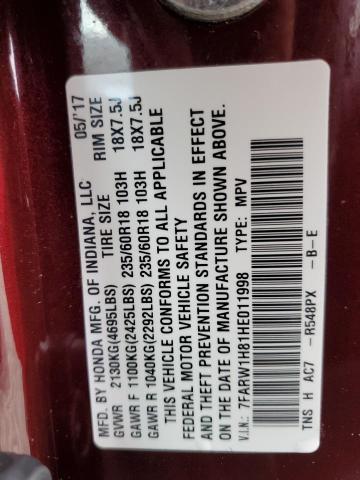 7FARW1H81HE011998 Honda CR-V EXL