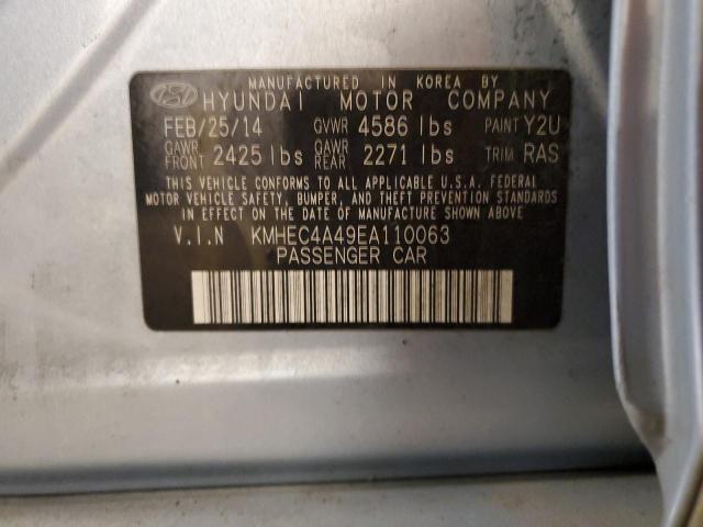 KMHEC4A49EA110063 Hyundai SONATA HYBRID