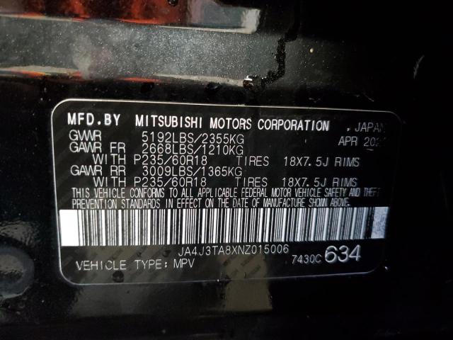 JA4J3TA8XNZ015006 Mitsubishi Outlander Es