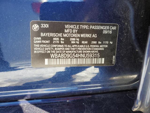 WBA8D9G54HNU59315 BMW 330 XI