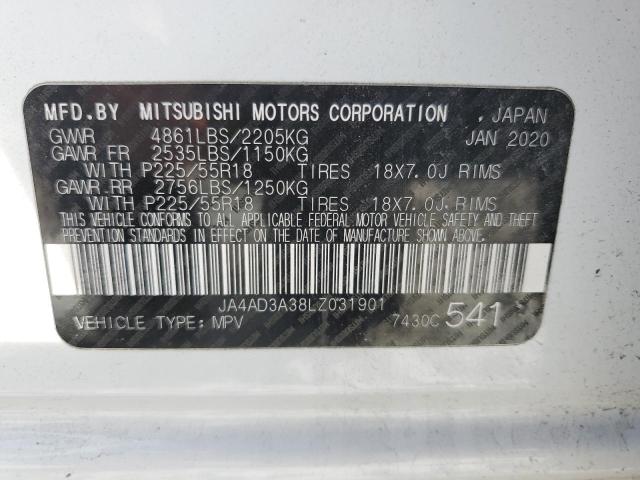 JA4AD3A38LZ031901 Mitsubishi Outlander Se