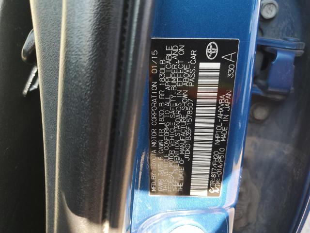 JTDKDTB35F1578507 Toyota PRIUS C