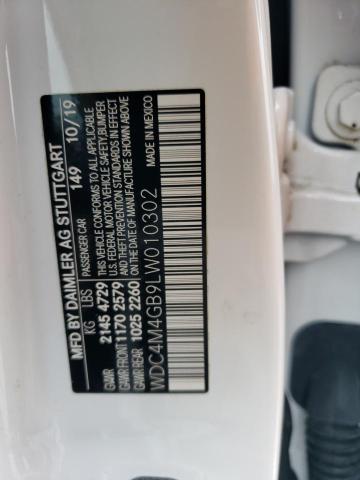 WDC4M4GB9LW010302 Mercedes-Benz GLB 250