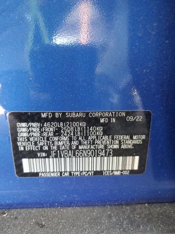 JF1VBAL66N9019473 Subaru Wrx Limited