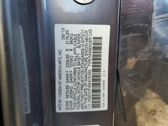 1HGCV1F3XKA151433 Honda Accord Sport