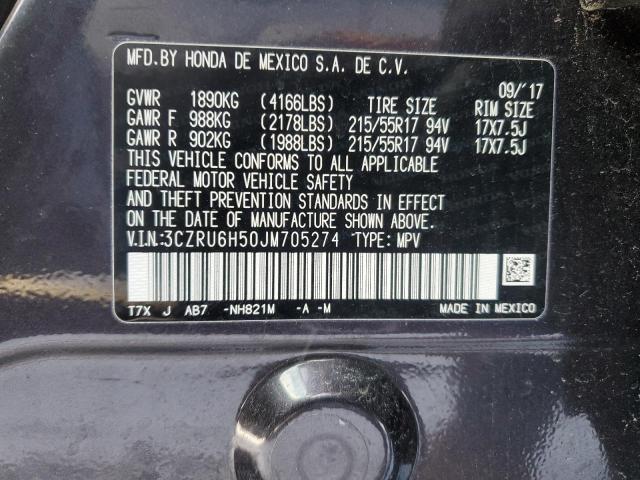 3CZRU6H50JM705274 Honda HR-V EX