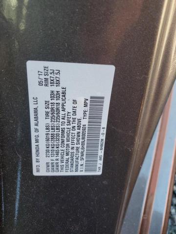 5FNRL6H89JB005924 Honda Odyssey Touring