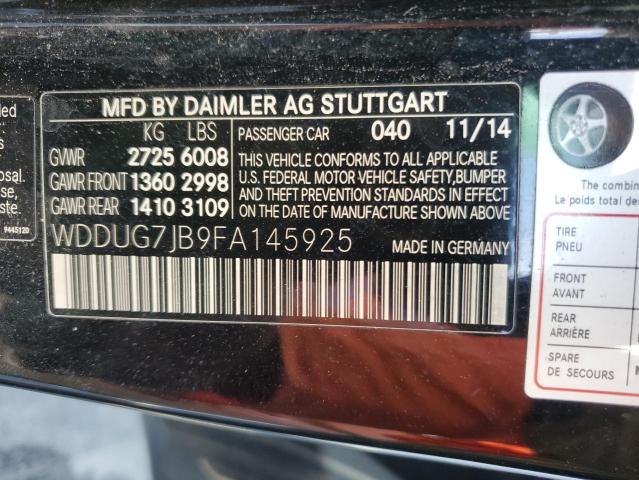 WDDUG7JB9FA145925 Mercedes-Benz S 63 AMG