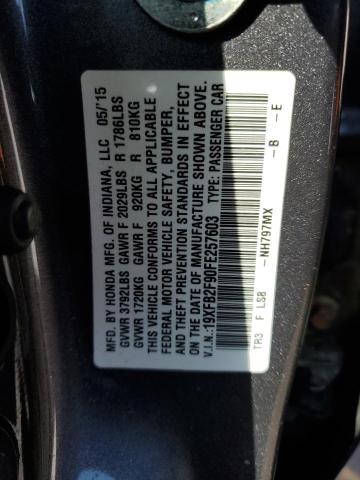 19XFB2F90FE257603 Honda CIVIC EXL