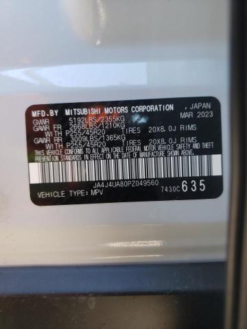 JA4J4UA80PZ049560 Mitsubishi Outlander Se