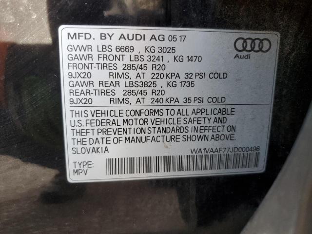 WA1VAAF77JD000496 Audi Q7 Prestige