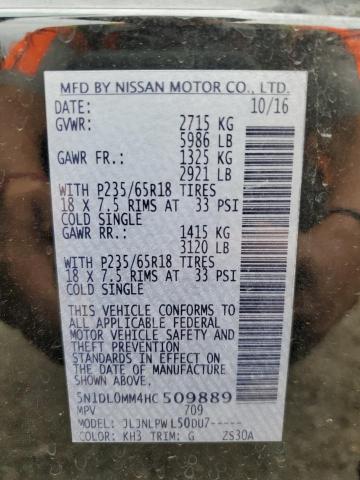 5N1DL0MM4HC509889 Infiniti QX60