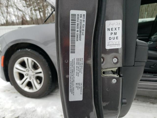 2C3CDXBG0MH584247 Dodge Charger Sxt