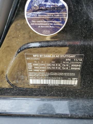 WDCTG4GB9HJ344983 Mercedes-Benz Gla 250 4matic