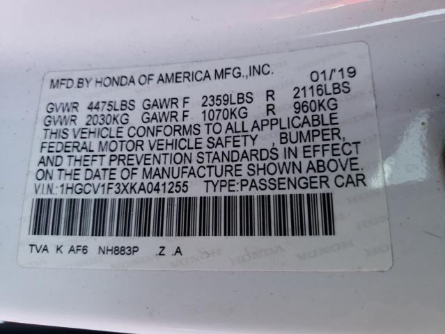1HGCV1F3XKA041255 Honda Accord Sport