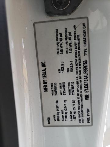 5YJ3E1EA4LF659758 Tesla MODEL 3