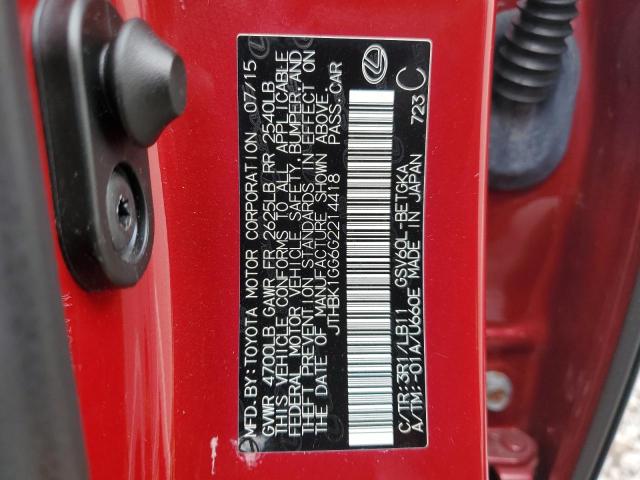 JTHBK1GG6G2214418 Lexus ES 350