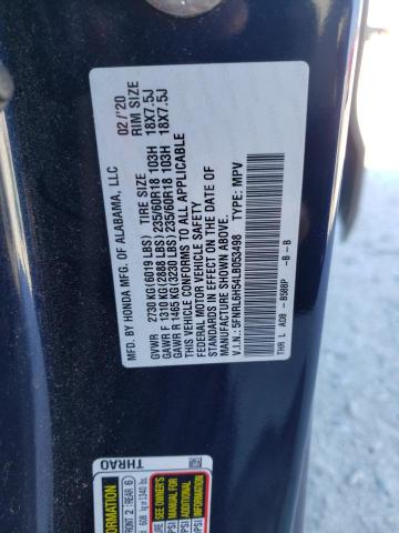 5FNRL6H54LB053498 Honda ODYSSEY EX