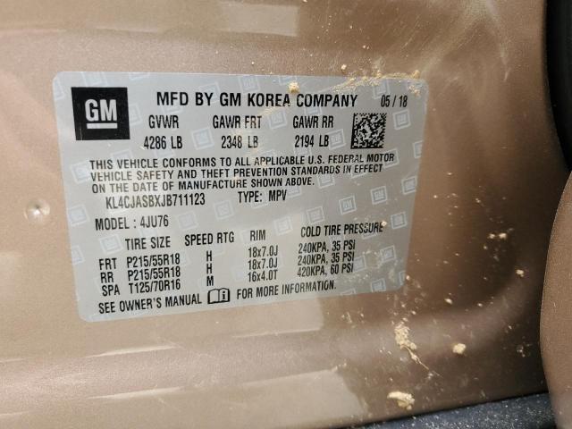 KL4CJASBXJB711123 Buick Encore Preferred