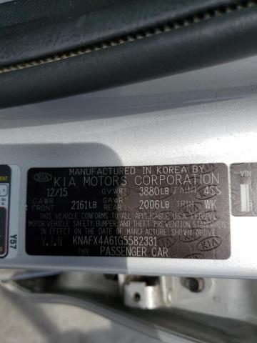 KNAFX4A61G5582331 KIA FORTE LX