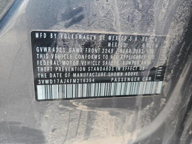 3VWD17AJ4FM216354 Volkswagen JETTA SE
