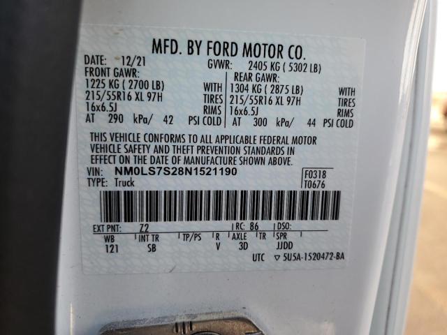 NM0LS7S28N1521190 Ford Transit Connect Xl