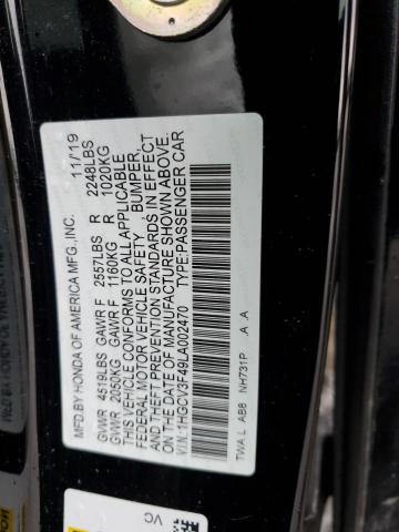1HGCV3F49LA002470 Honda Accord Hybrid Ex