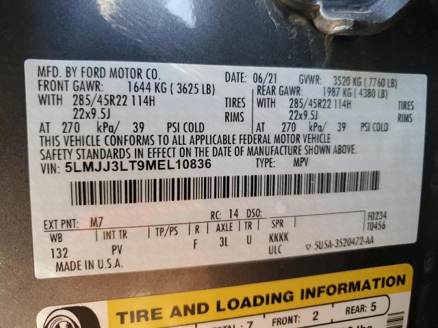 5LMJJ3LT9MEL10836 Lincoln Navigator L Reserve